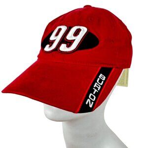 Vintage NASCAR Baseball Hat Cap Jeff Burton #99 Red One Size Fits All NWT